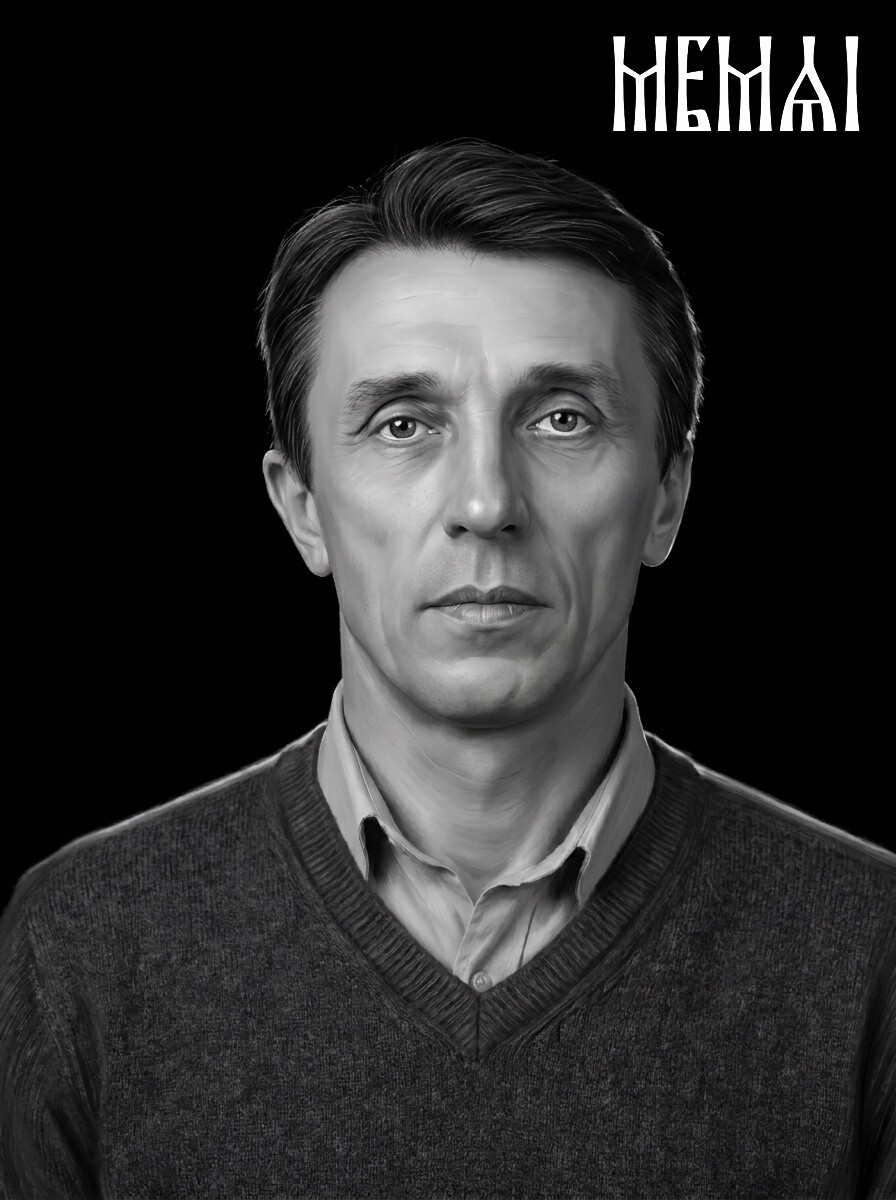 Колоризованный портрет для лазерной гравировки на граните, пример 14